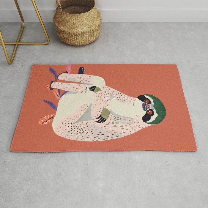 Just Slothin' Around Rug Gallery Image 1