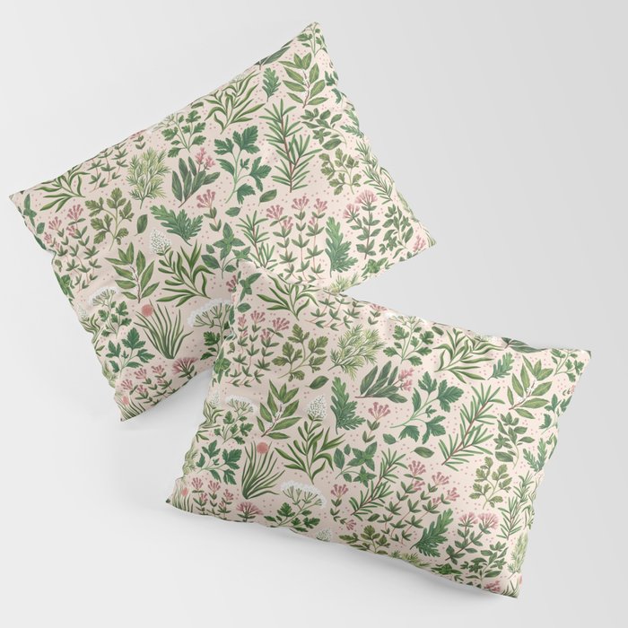 Herbs & Spices - beige Pillow Sham Gallery Image 1