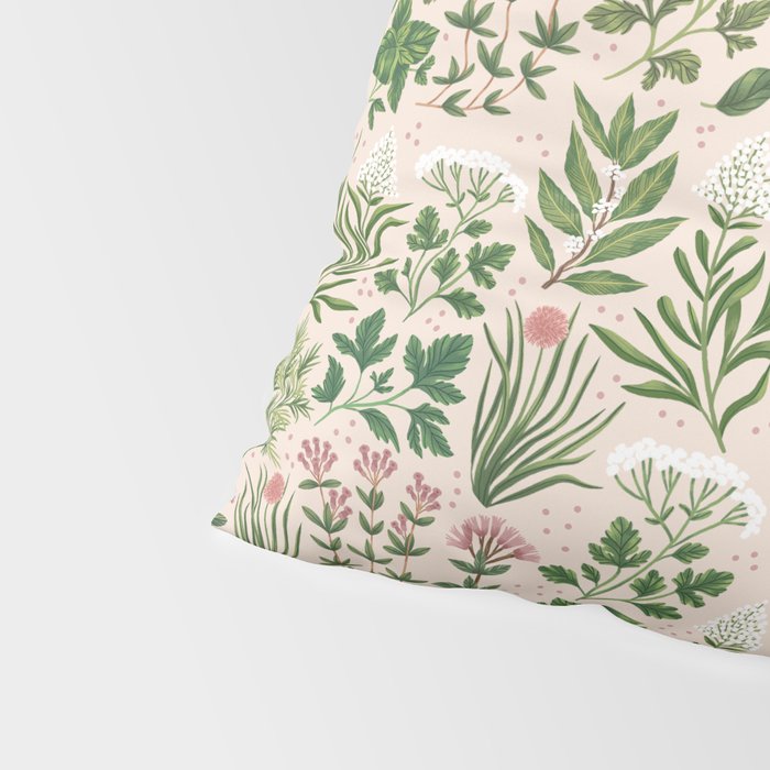 Herbs & Spices - beige Pillow Sham Gallery Image 4