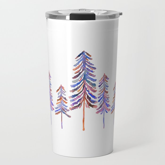 Pine Trees - Vintage Palette Travel Mug Gallery Image 1