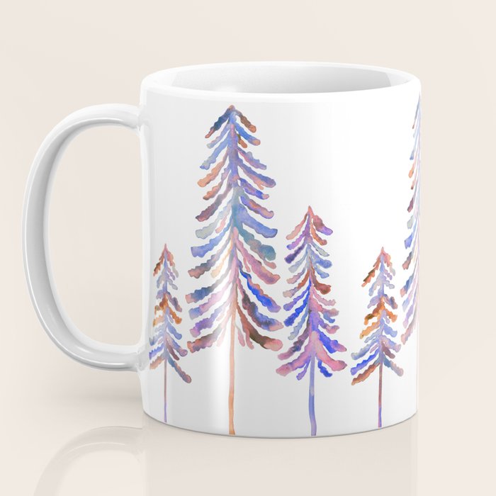Pine Trees - Vintage Palette Coffee Mug Gallery Image 3