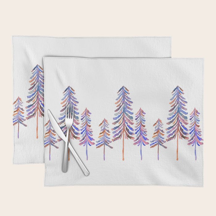 Pine Trees - Vintage Palette Placemat Gallery Image 1