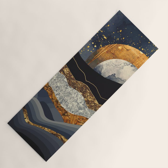 Metallic Mountains Yoga Mat Gallery Image 1