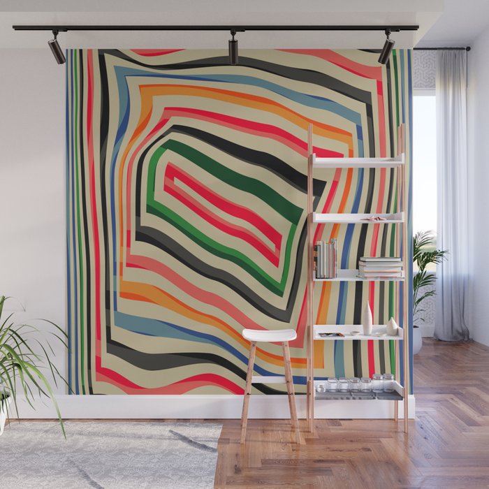 abstract lines Wall Mural Gallery Image 1