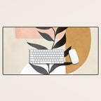 Minimal Abstract Shapes 15 Desk Mat Gallery Image 1