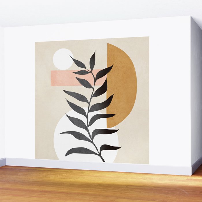 Minimal Abstract Shapes 15 Wall Mural Gallery Image 2