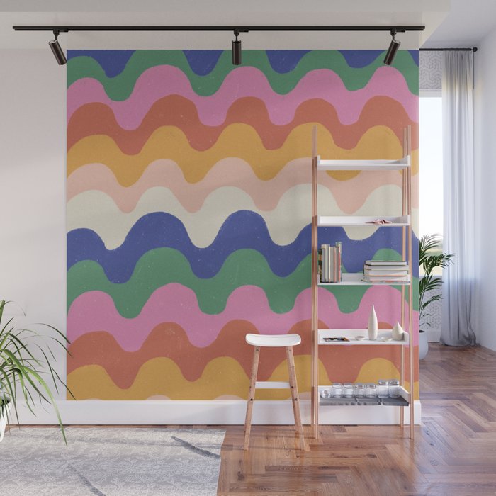 Bright waves Wall Mural Gallery Image 1