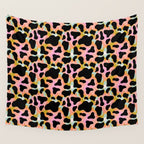 Rainbow Cow Print Wall Tapestry Gallery Image 4