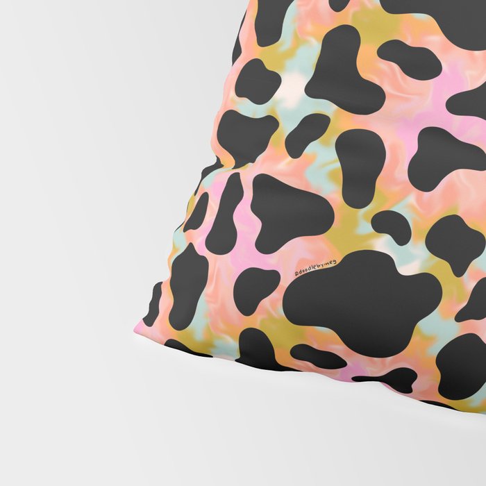 Rainbow Cow Print Pillow Sham Gallery Image 4