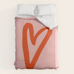 Heart Doodle Big 1 Duvet Cover Gallery Image 6