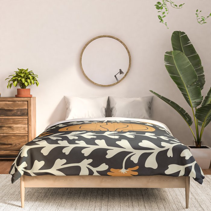 Golden Vase | Summer Bloom: Matisse Night Edition Comforter Gallery Image 3