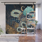 Metallic Octopus II Wall Mural Gallery Image 1
