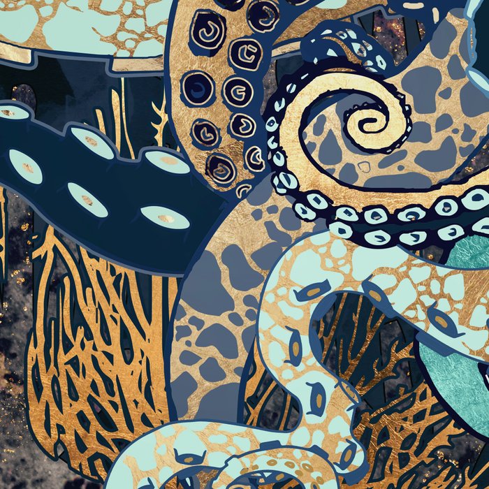 Metallic Octopus II Coffee Mug Gallery Image 2