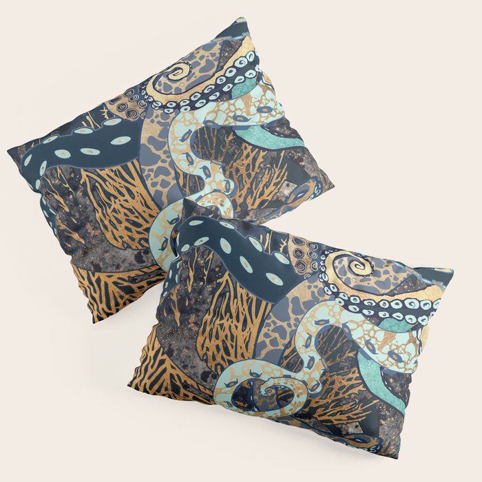 Metallic Octopus II Pillow Sham Gallery Image 1