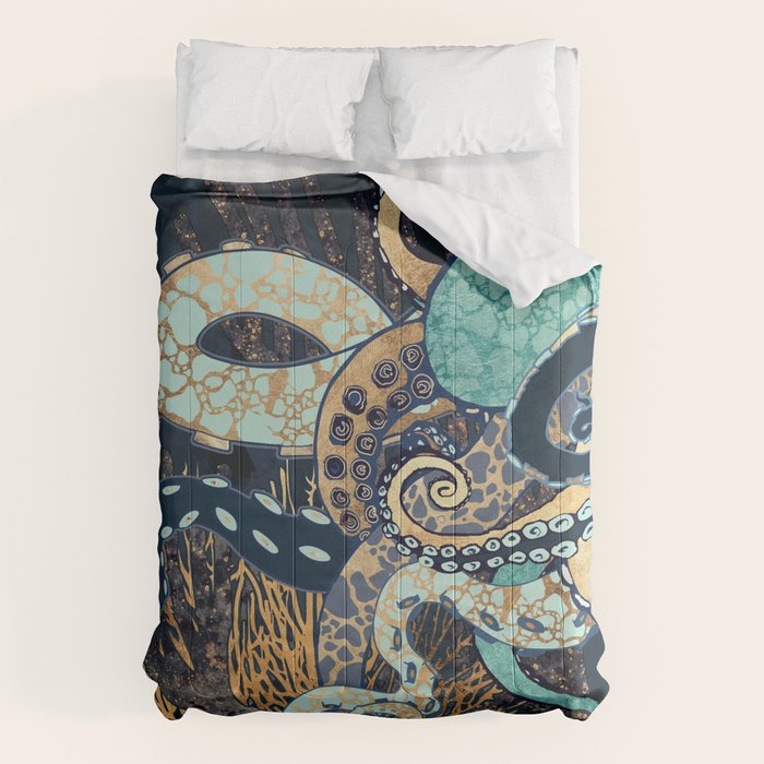 Metallic Octopus II Comforter Gallery Image 6