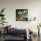 Metallic Octopus II Wood Wall Art Gallery Image 2