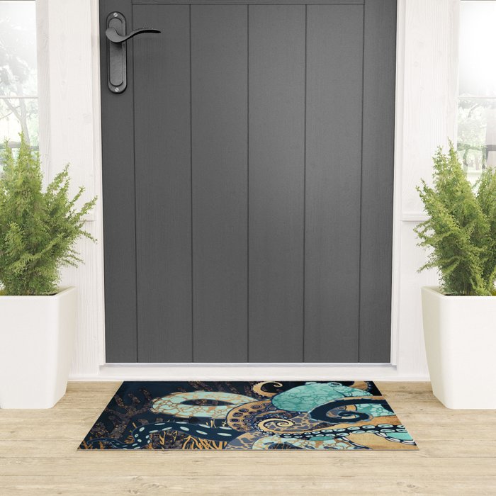 Metallic Octopus II Welcome Mat Gallery Image 3