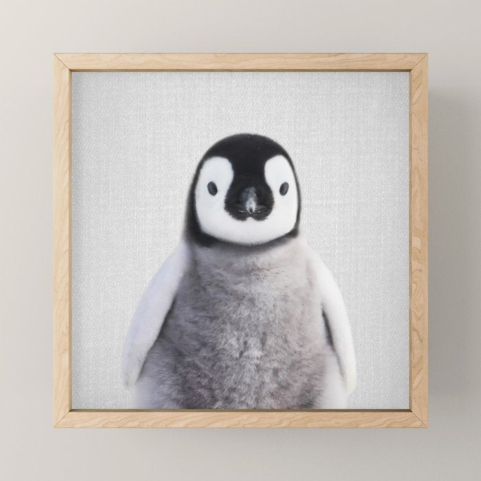 Baby Penguin - Colorful Mini Art Print Gallery Image 1