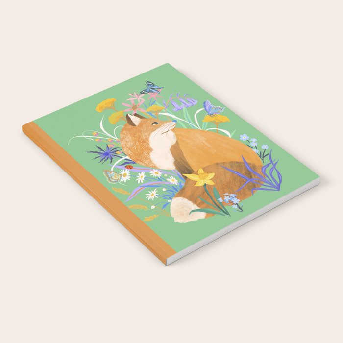 Fox in Flower Garden Notebook Gallery Image 2