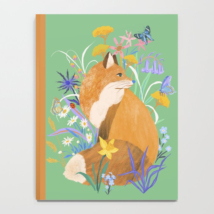 Fox in Flower Garden Notebook Gallery Image 4
