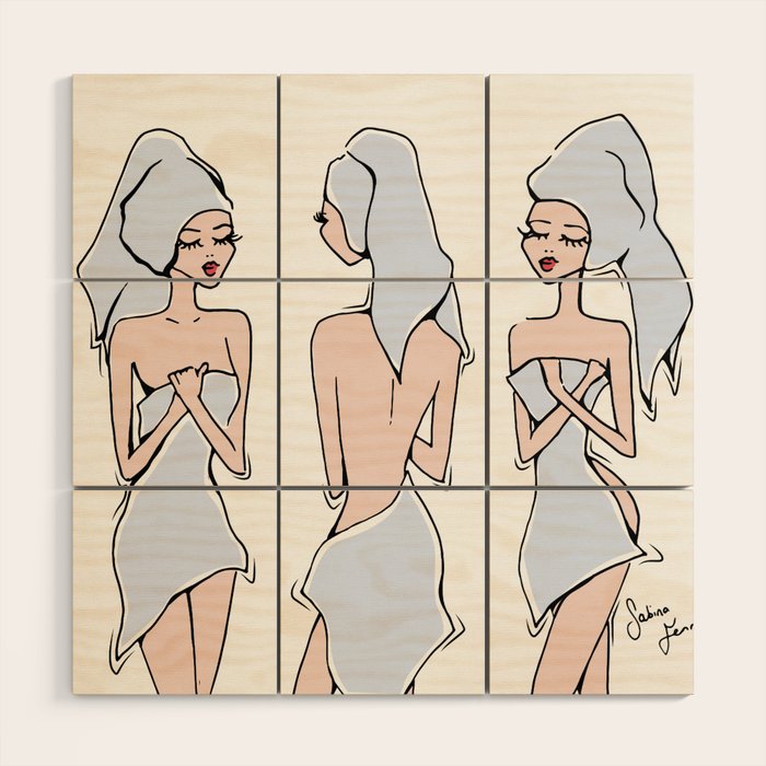 Towelettes Wood Wall Art Gallery Image 1