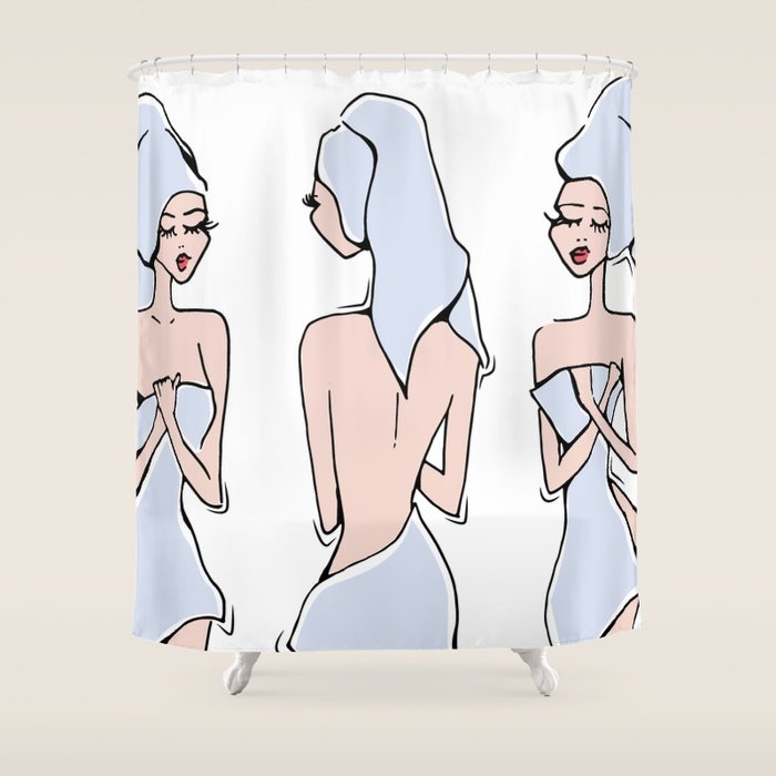 Towelettes Shower Curtain Gallery Image 1