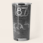 Drive in Movie Theater Black and White Travel Mug Gallery Image 1