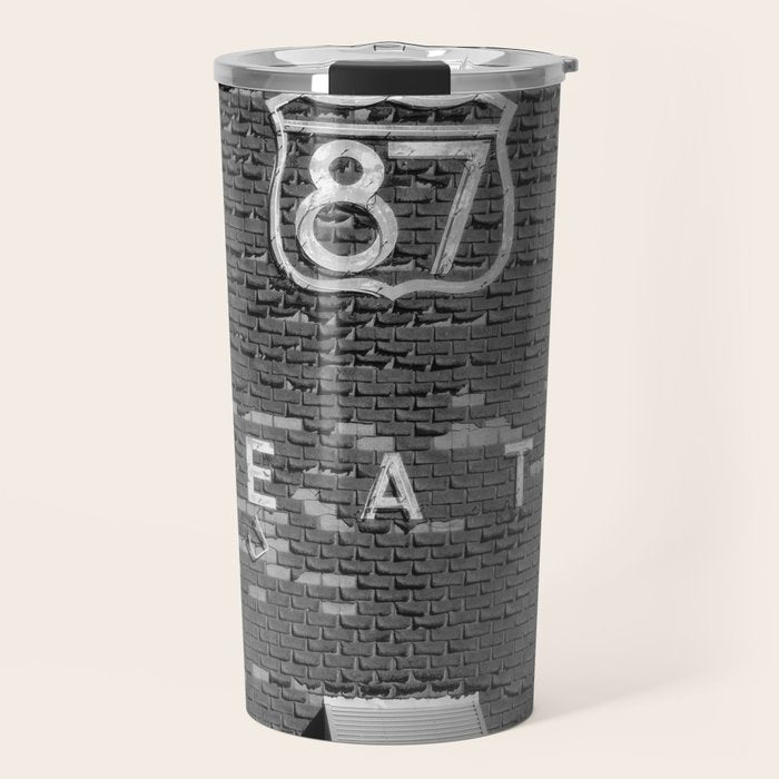 Drive in Movie Theater Black and White Travel Mug Gallery Image 1