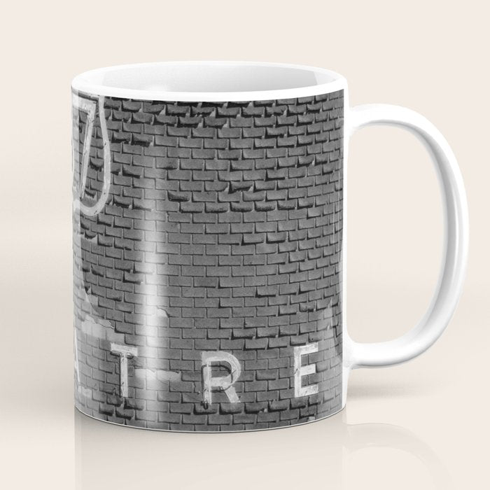 Drive in Movie Theater Black and White Coffee Mug Gallery Image 1
