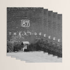 Drive in Movie Theater Black and White Wrapping Paper Gallery Image 3