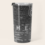 Drive in Movie Theater Black and White Travel Mug Gallery Image 3