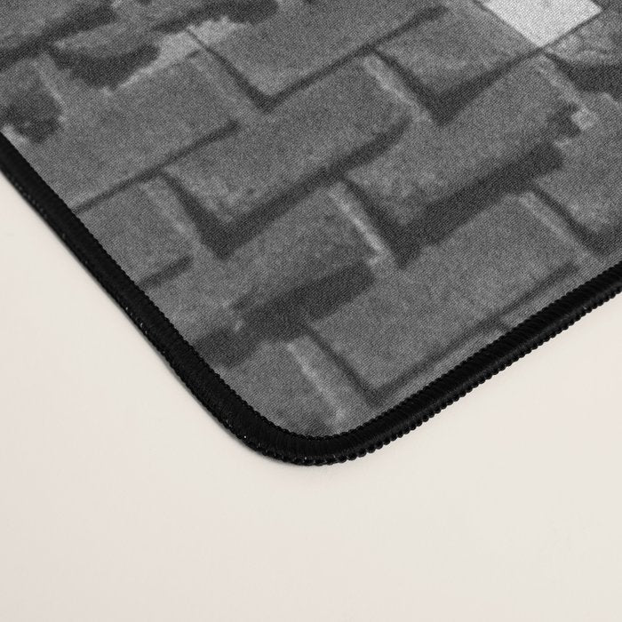 Drive in Movie Theater Black and White Desk Mat Gallery Image 4