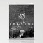 Drive in Movie Theater Black and White Stationery Card Gallery Image 2