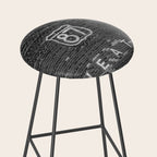 Drive in Movie Theater Black and White Stool Gallery Image 2