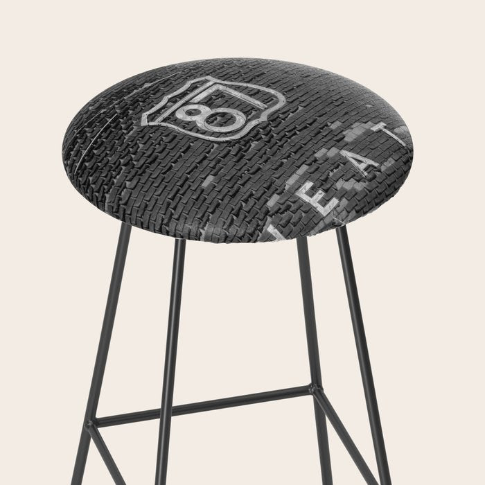 Drive in Movie Theater Black and White Stool Gallery Image 2