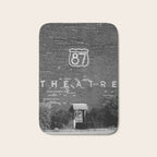 Drive in Movie Theater Black and White Bath Mat Gallery Image 1