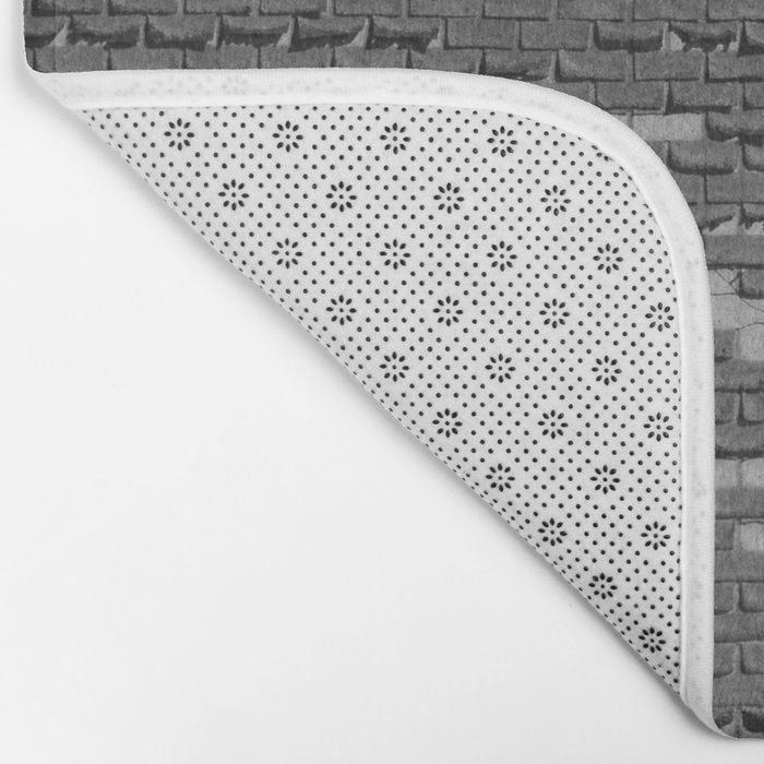 Drive in Movie Theater Black and White Bath Mat Gallery Image 2