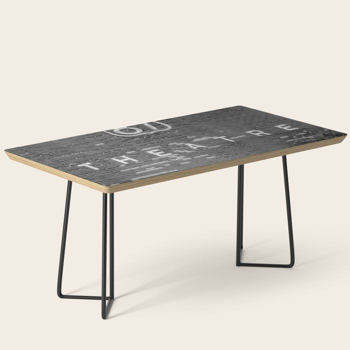 Drive in Movie Theater Black and White Coffee Table Gallery Image 1