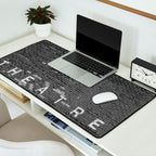 Drive in Movie Theater Black and White Desk Mat Gallery Image 2