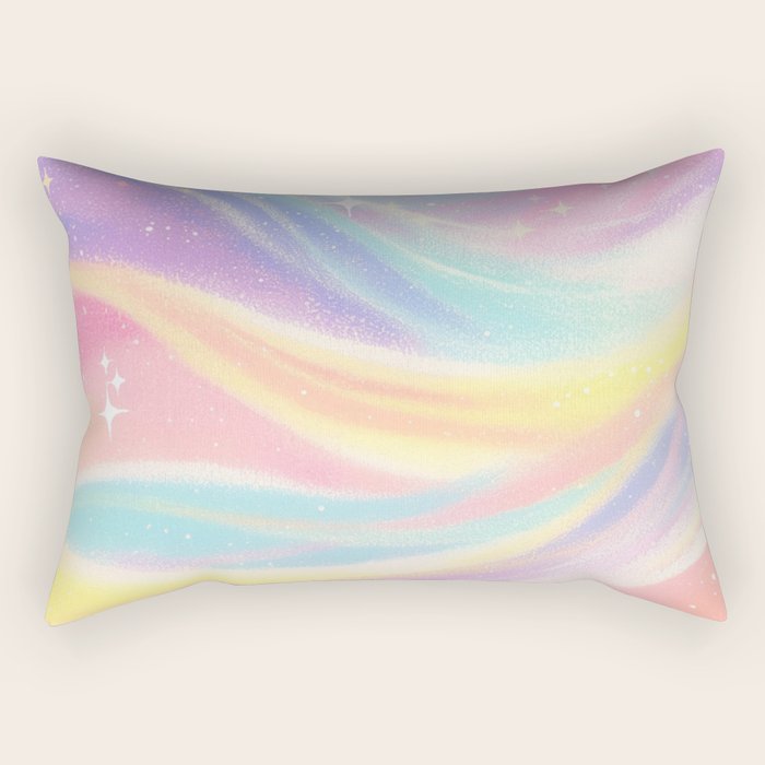 Aurora Daydream Sky Rectangular Pillow Gallery Image 2