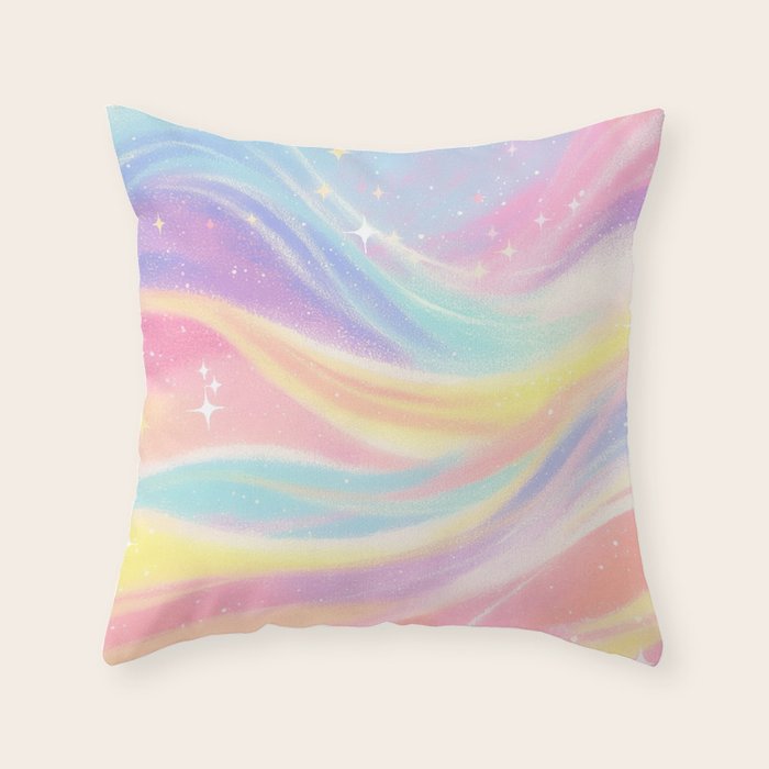 Aurora Daydream Sky Throw Pillow Gallery Image 6