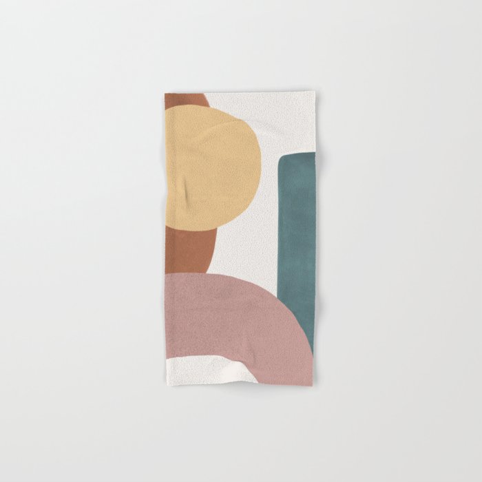 Abstract Earth 1-1 - Painted Shapes Bath Towel Gallery Image 1
