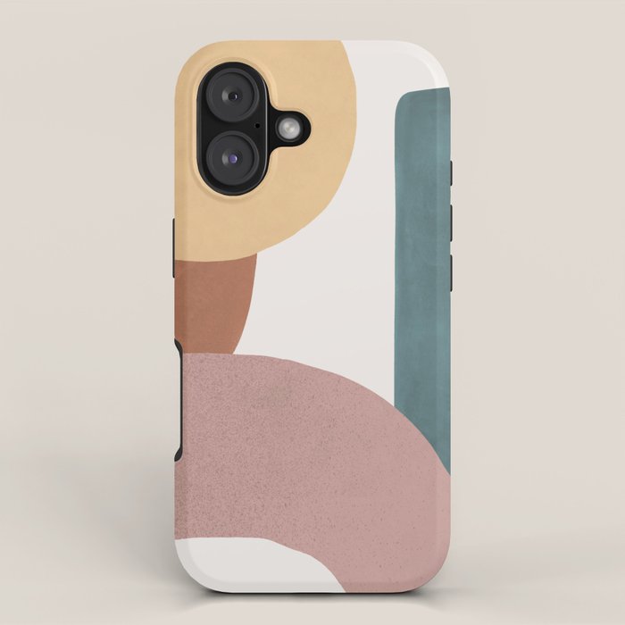 Abstract Earth 1-1 - Painted Shapes iPhone Case Gallery Image 1