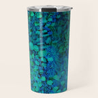 Peacock Watercolor Painting Travel Mug Gallery Image 1