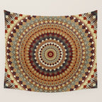 Earthy Mandala Wall Tapestry Gallery Image 4