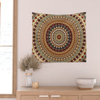 Earthy Mandala Wall Tapestry Gallery Image 2