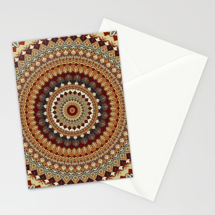 Earthy Mandala Stationery Card Gallery Image 2
