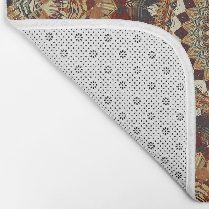 Earthy Mandala Bath Mat Gallery Image 2
