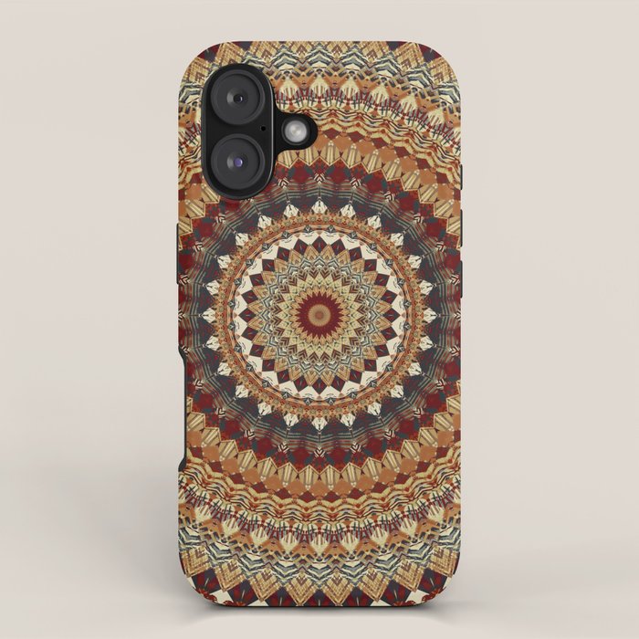 Earthy Mandala iPhone Case Gallery Image 1