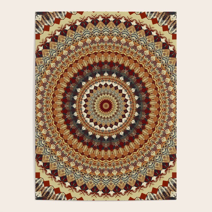 Earthy Mandala Poster Gallery Image 4